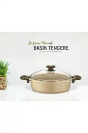 Gülsan Safran Basık Tencere Seti (Pilav-Sote-Melemen) 20-22-24 cm 3