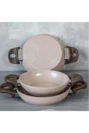 Gülsan Safran Kapaklı Sahan Seti (18-20-22 cm) 4