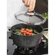 Falez 22 cm Black Line Derin Granit Tencere(3,5 Lt) 2
