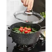 Falez 20 cm Black Line Derin Granit Tencere (2 Lt) 4