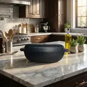 Cem 35x25 cm Kapaklı Döküm Fırın Kabı 1
