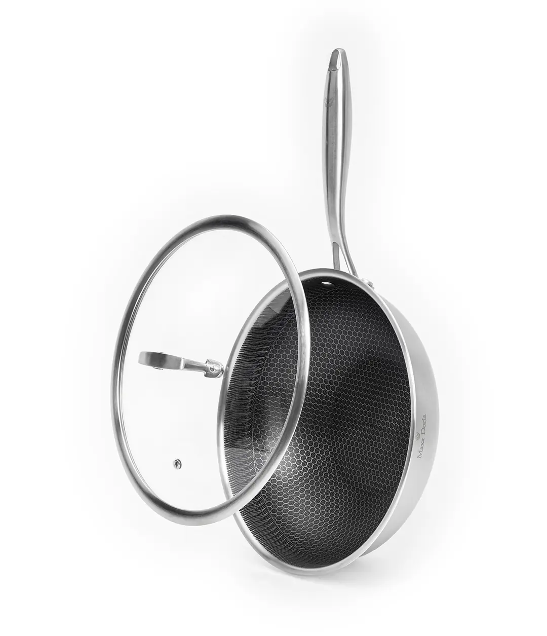 Maxx Doria Steel Fusion 28 Cm Kapaklı Wok Tava 5
