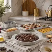 Falez 6 Parça Fırın, Pasta ve Kek Kalıbı Seti – Seramik & Yapışmaz Yüzey 1