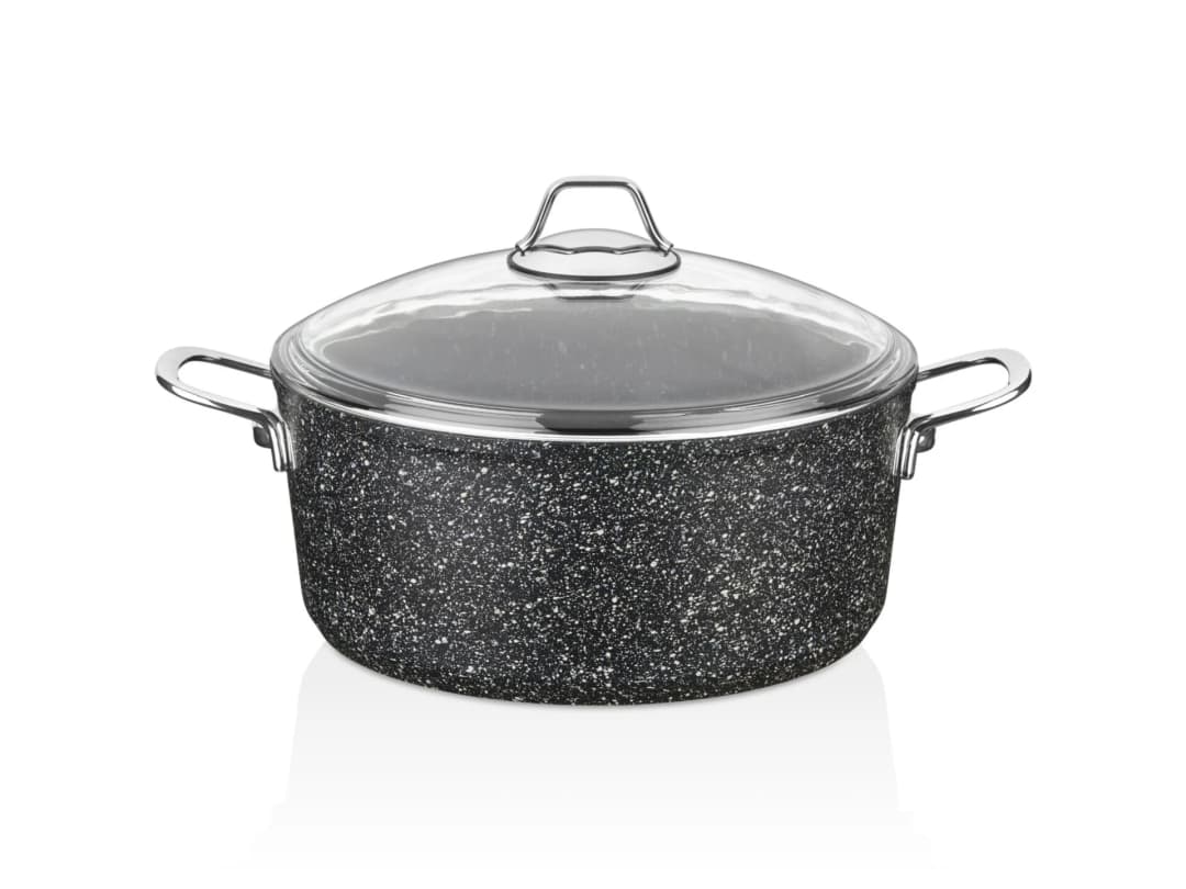 Falez 20 cm Black Line Derin Granit Tencere (2 Lt)