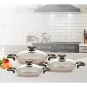 Gülsan Safran Kapaklı Sahan Seti (18-20-22 cm) 1