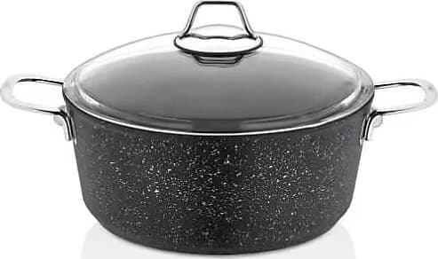 Falez 30 cm Black Line Derin Granit Tencere (8,2 Lt) 4