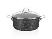 Falez 30 cm Black Line Derin Granit Tencere (8,2 Lt) 1