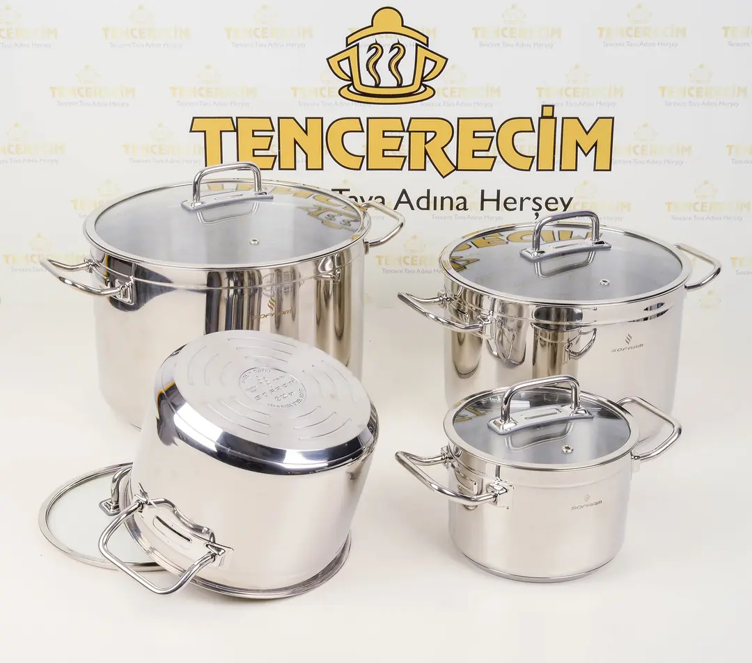 Sofram Atlas Serisi XL Derin Tencere Seti (16-20-24-28 cm) 3