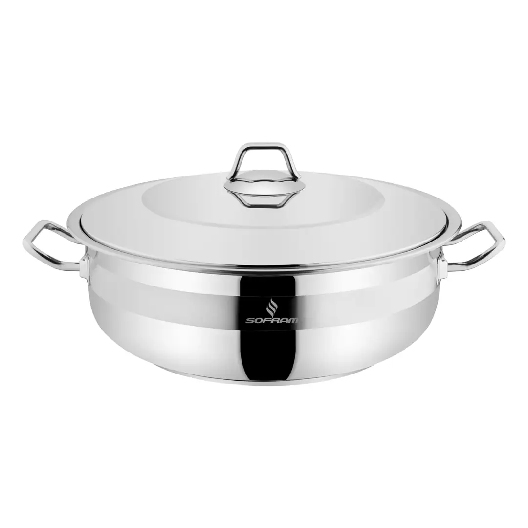 Sofram Grand Pilav-Karnıyarık 36x13 Cm Tekli Basık Tencere / 12 Lt