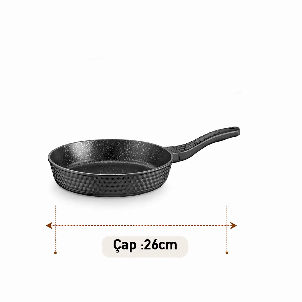 Falez Black Line Döküm Elmas 3 Parça Set 7