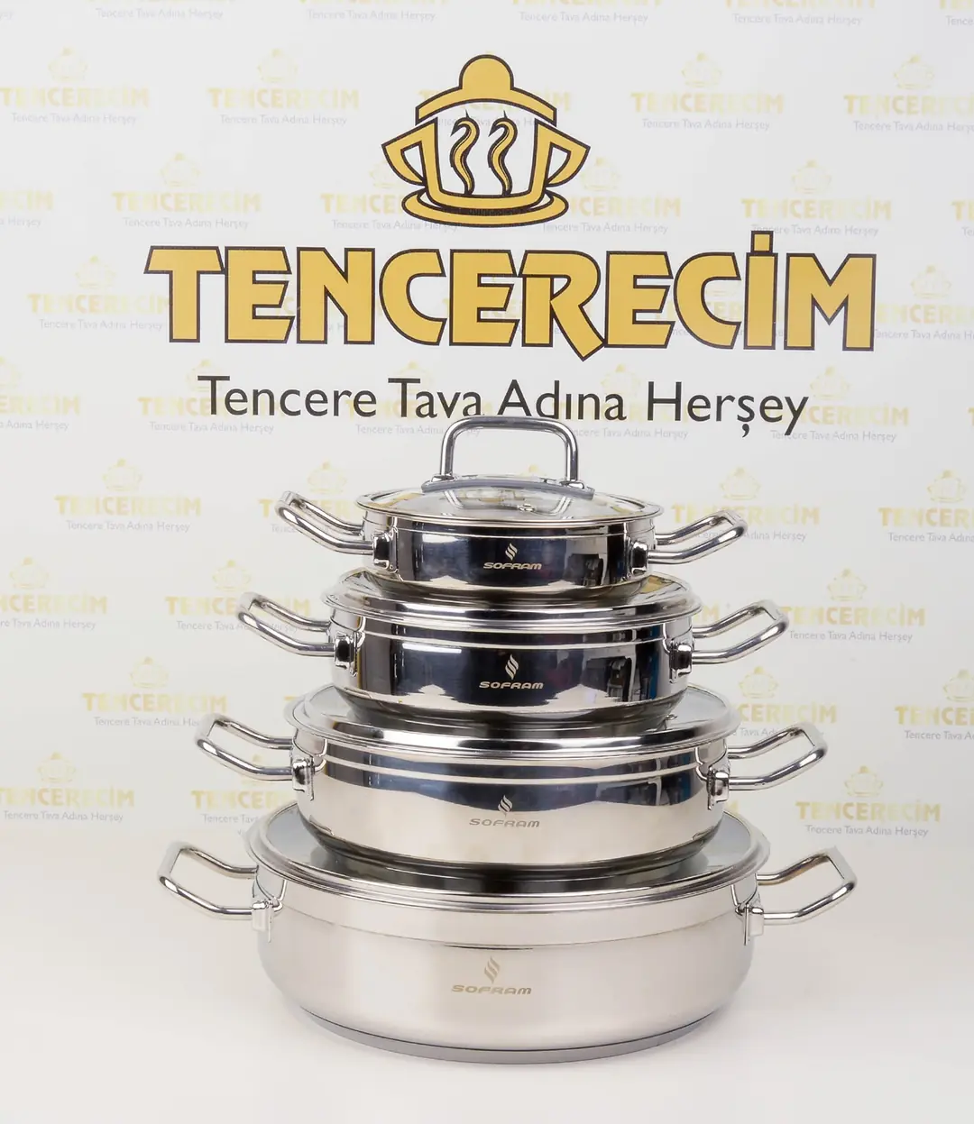 Sofram Atlas Serisi 4’lü Basık Tencere Seti (16-20-24-28 cm)