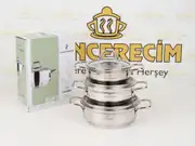 Sofram Soft 3'lü Basık Mini Tencere Seti 2