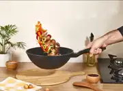 Cem 28 cm Döküm Granit Wok Tava 1