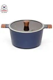 Lacena 24 cm Derin Seramik Tencere - Lacivert 1