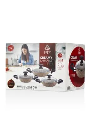 Falez Creamy Sahan Seti – 18-20-22 Cm Kapaklı 4