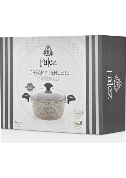Falez 30 cm  Creamy Derin Granit Tencere  (8,2 Lt) 6