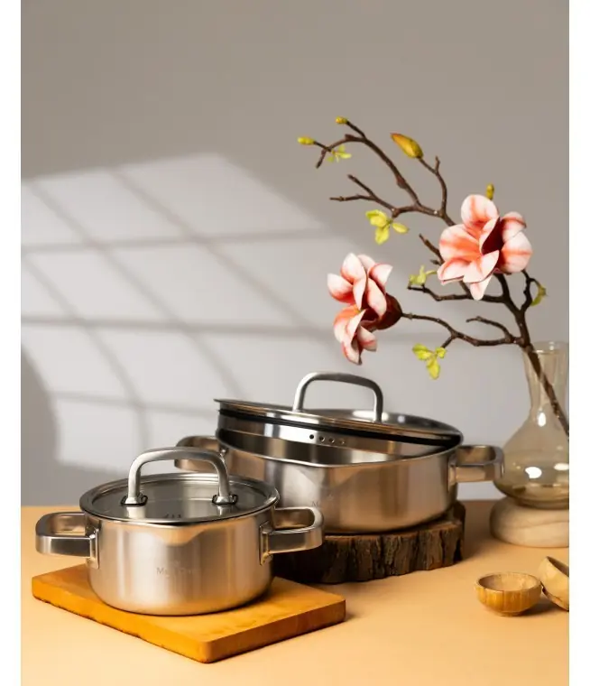 Maxx Doria Steel Forge 8 Parça Tencere Takımı 3