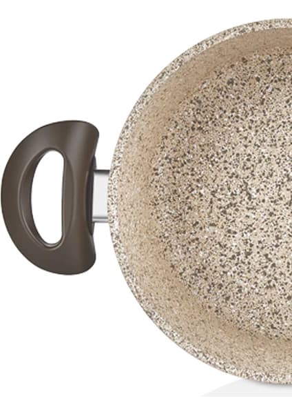 Falez 28 cm  Creamy Derin Granit Tencere  (6,8 Lt) 4