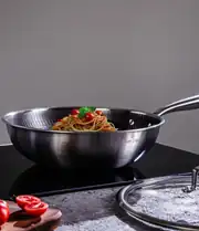 Maxx Doria Steel Fusion 28 Cm Kapaklı Wok Tava 1