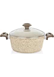 Falez 24 cm  Creamy Derin Granit Tencere  (4,5 Lt) 1