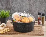 Falez 24 cm Black Line Derin Granit Tencere(4,5 Lt) 5