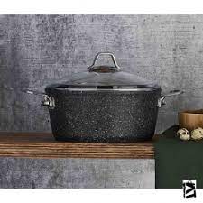 Falez 24 cm Black Line Derin Granit Tencere(4,5 Lt) 4