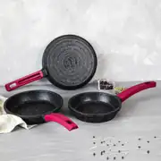 Gülsan Elit 3'lü Granit Tava Seti (18-20-22 cm) 2