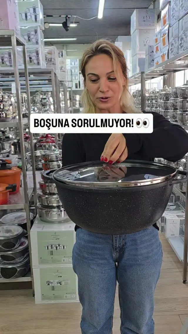Mega granit derin tencere
